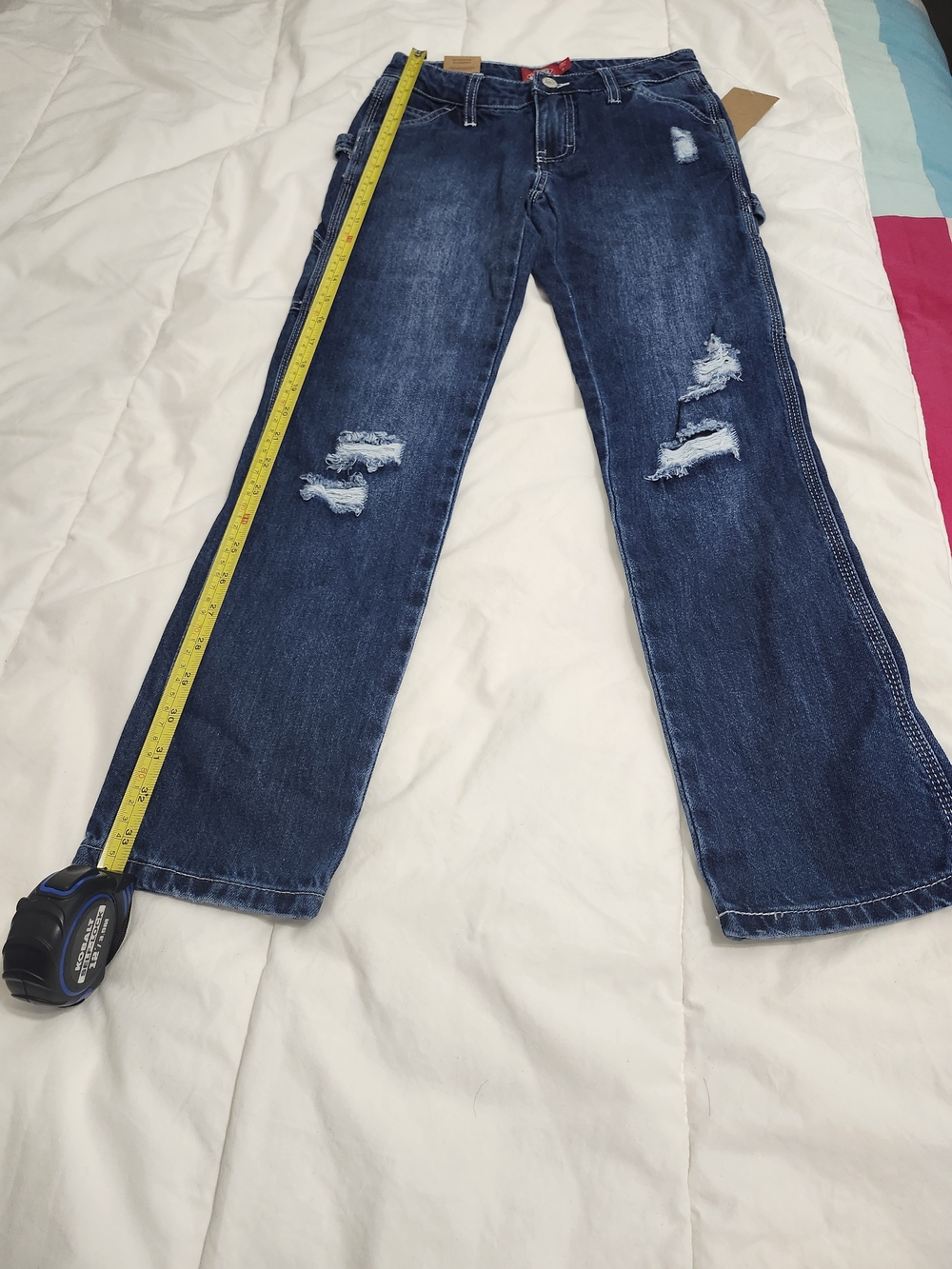 Dickies Kids Dark Blue Distressed Jeans